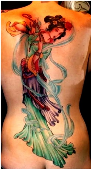 Dancing Geisha Tattoo