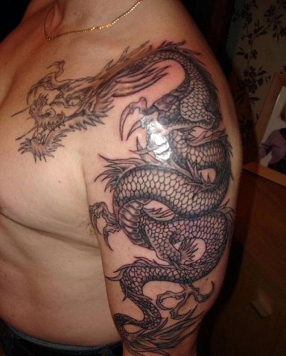 Dragon Half Sleeve Tattoo