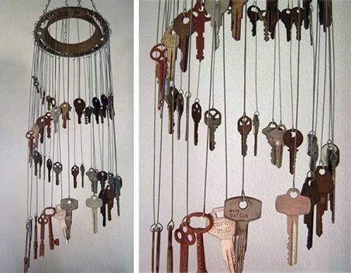 Vintage Key Wind Chimes