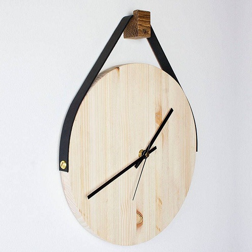 Wooden Hanging Clock