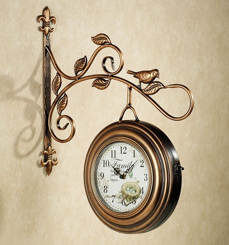 Gold Plated Hanging Clock