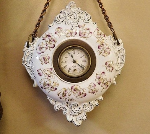 Porcelain Hanging Clock