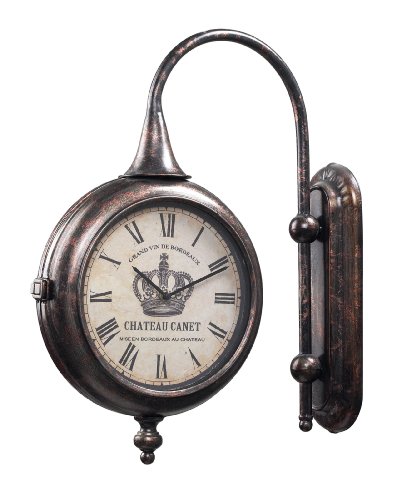 Bronze Antique Double- Sided Clock