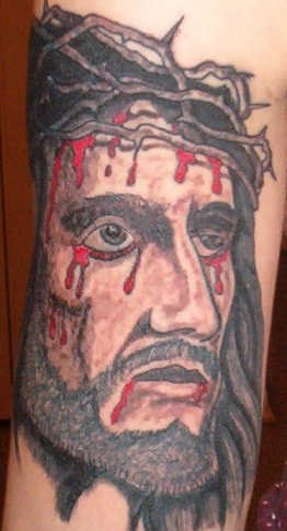 Jesus Tattoo On Forearm