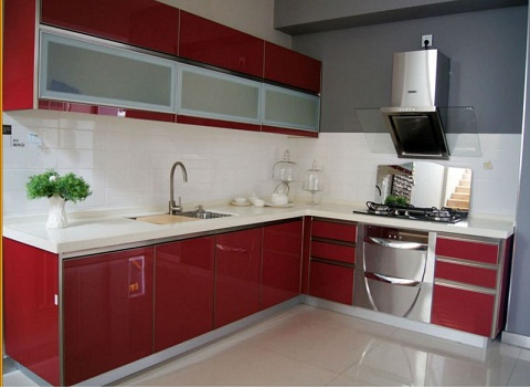 Acrylic modern kitchen furniture designs