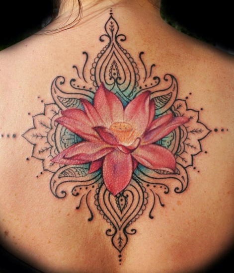 Lotus flower tattoo 5