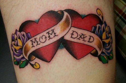 mom and dad love tattoos