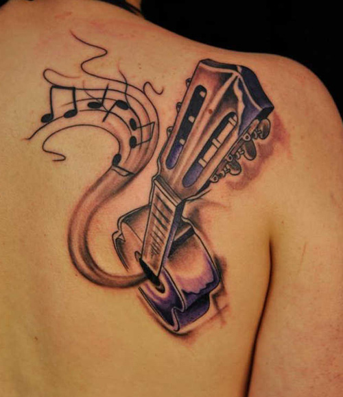 Guitar Musical Tattoo