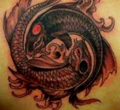 Pisces Yin Yang Tattoo