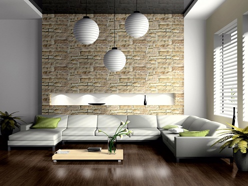 Color Brick Designed Wall