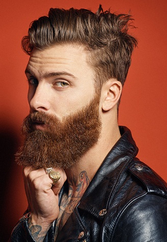 The Thick Hairstyle for Men with Beard