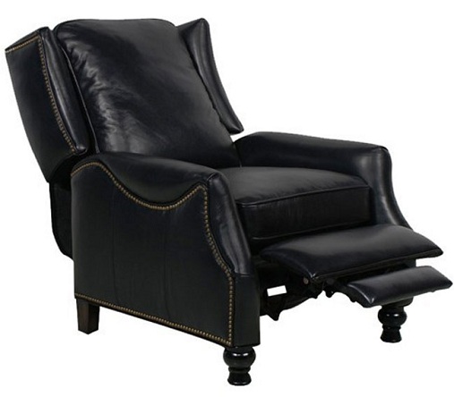 Black Leather Recliner Chair