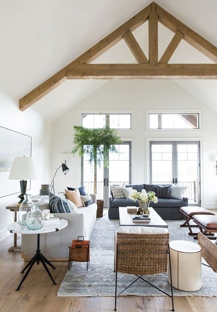 Vaulted Ceiling Design For Living Room