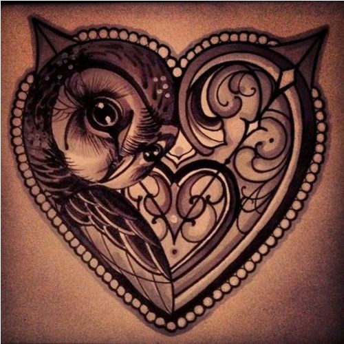 Locked within a heart tattoo