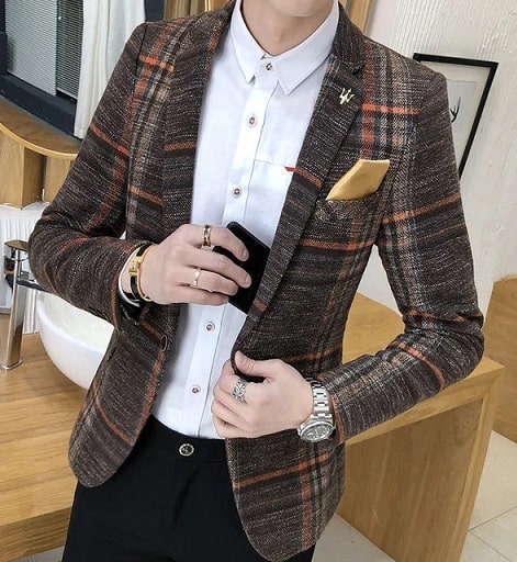 Men's Designer Tweed Blazer