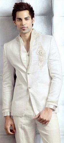 White Designer Blazer-9