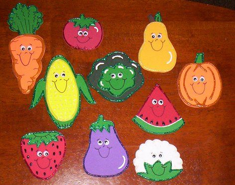 Fruits and Vegetables Cutouts Crafts