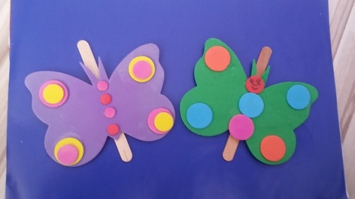 Ice Cream Stick Butterfly Craft