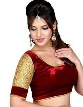 Velvet Saree Blouses for Varanasi Saree