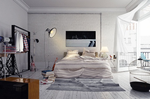 Loft Styled couple Bedroom