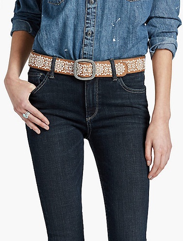 Traditional Print Belt for Jeans