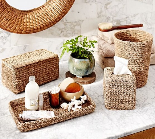 Crochet Designery bathroom set