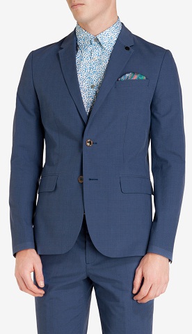 Checked Cotton Blazer