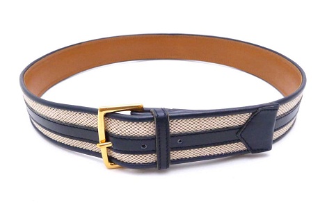 Canvas Men’s Belt From Hermes