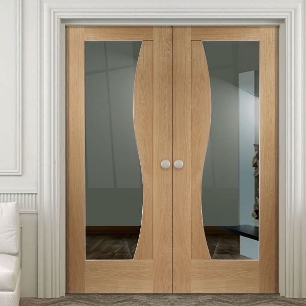 Flush Door Designs With glass