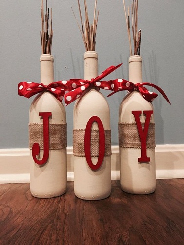 christmas craft ideas with wine bottles