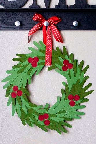 Hand Print Wreath