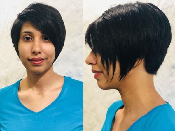 Side Pixie Short Haircut