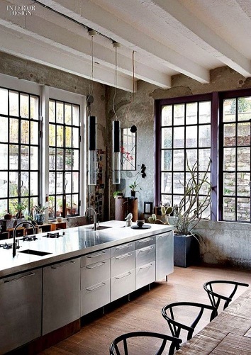 Industrial Italian kitchen design