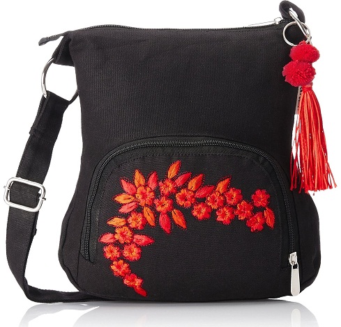 Embroidered Side Bag