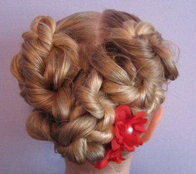 Heart Updo Flower Girl Hairdos