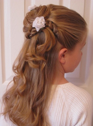 Flower Girl Hairstyles For Wedding