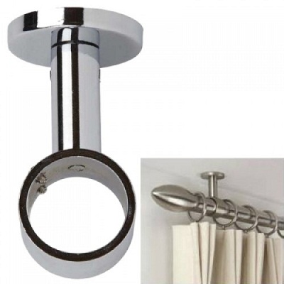 Ceiling Curtain Pole Brackets