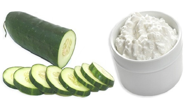 Cucumber And Curd For Glowing Skin