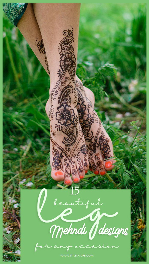 Leg Mehndi Designs