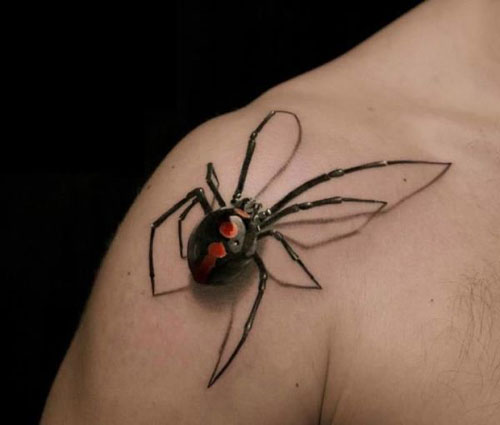 A 3d black widow spider