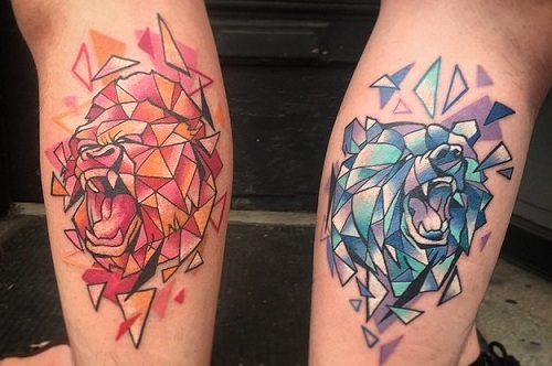 Roaring Sibling Tattoos: