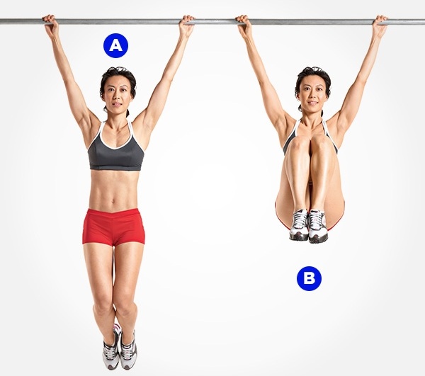 Hanging Leg Raises - best exercise for love handles