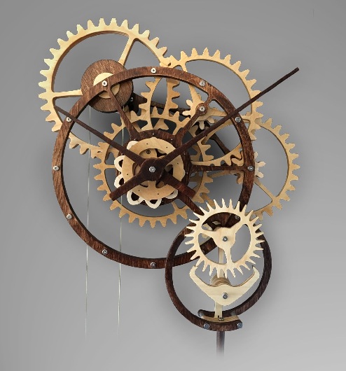 Multi Gear Mechanical Clock