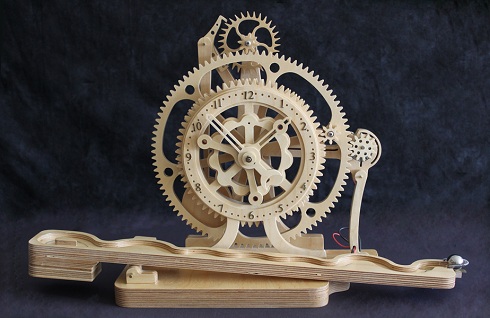 Wood Work Mechanical Clock