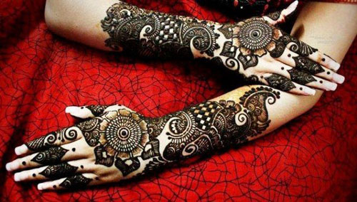 full back hand mehndi design