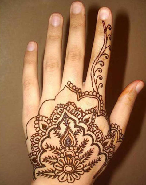 back side mehndi design