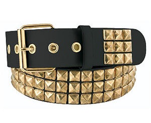 Crystal Pyramid Gold Belt for Men