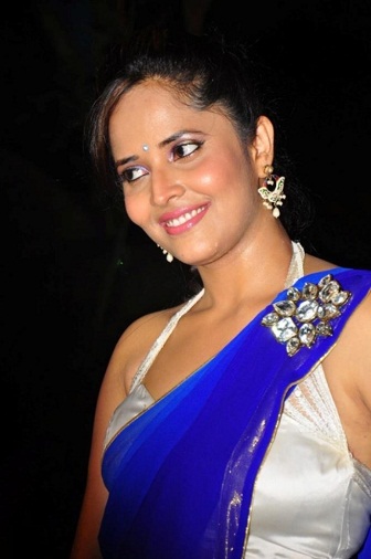 Anchor Anasuya Hot Saree Stills at DK Bose Audio Launch