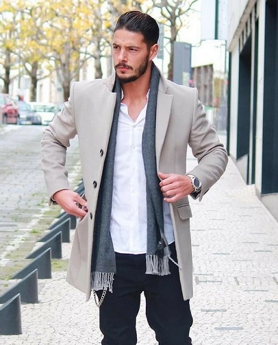 Long Casual Blazer Men