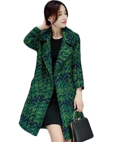 Green Tweed Blazer Women